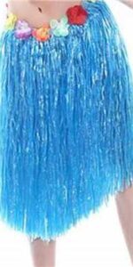 blue hula skirt