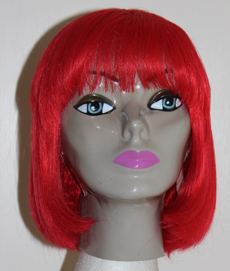 red bob shoulder length wig
